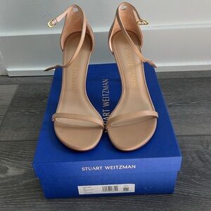 LIKE NEW Stuart Weitzman Nudistsong Strap Sandal size 9 wide